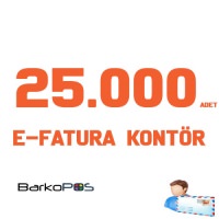 25.000 ADET E-FATURA KONTÖR